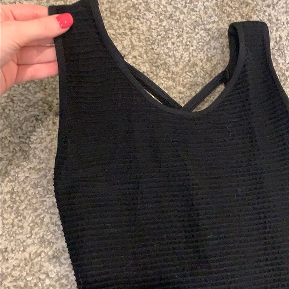 Little Black Stretchy Mini Dress - Picture 2 of 6